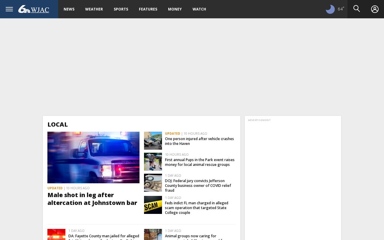 Cambria County local television crime news source page